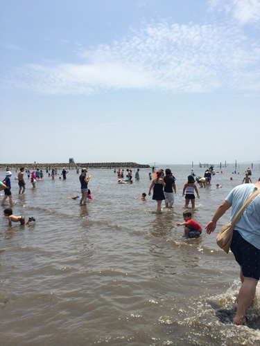 葛西海浜公園の 海水浴社会実験 東京で海水浴 Tektosense