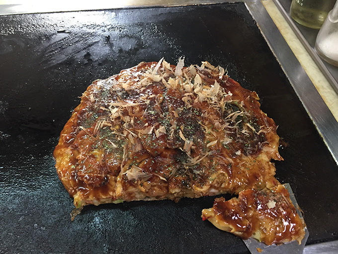 豊嶋の焼けたモダン焼き